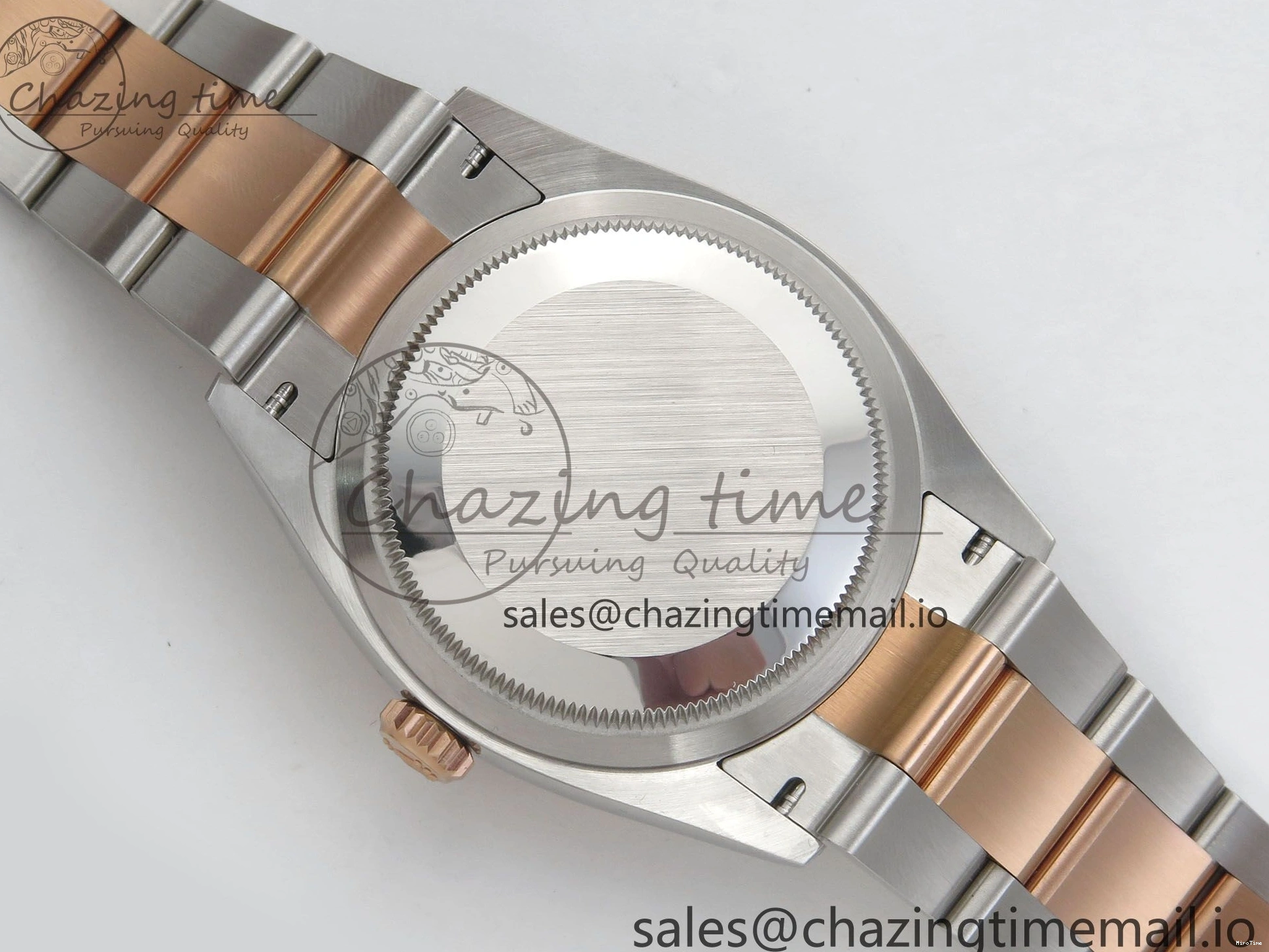 MiroTime 0426 FastDry DateJust 36 SS RG ARF 1:1 Best Edition 904L Steel White MOP Diamonds Dial on Oyster Bracelet SH 57